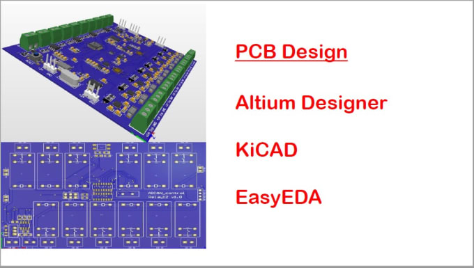 Gig Preview - Do pcb design, circuit design, schematic using  altium, kicad , or easyeda