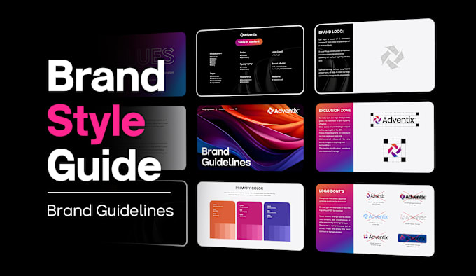 Gig Preview - Create brand style guide, brand book, brand identity and brand guidelines