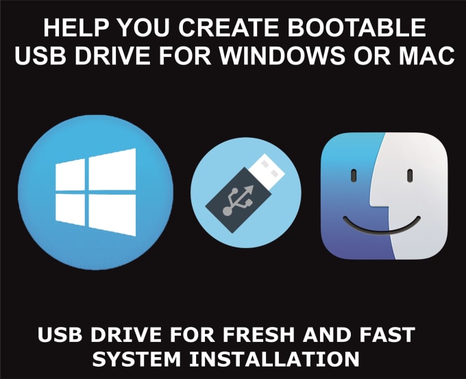 Gig Preview - Help you create bootable usb drive for your computer, windows and mac and linux