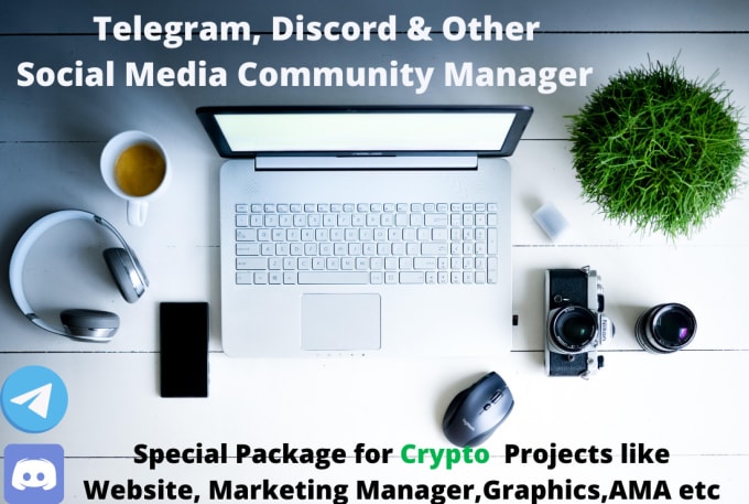 Gig Preview - Do telegram, discord and other community managing and special crypto services