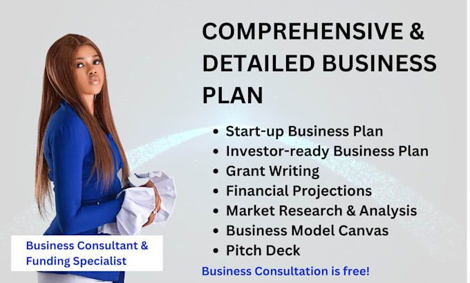 Gig Preview - Write investor ready business plan, grant, financial projections