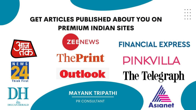 Gig Preview - Publish articles on most premium indian news websites