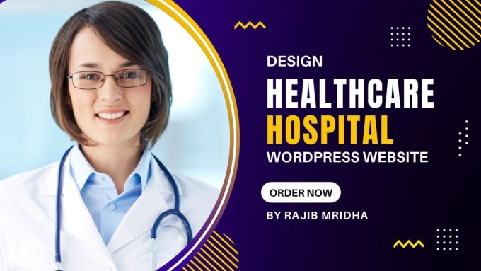 Gig Preview - Design modern professional medical and healthcare wordpress website