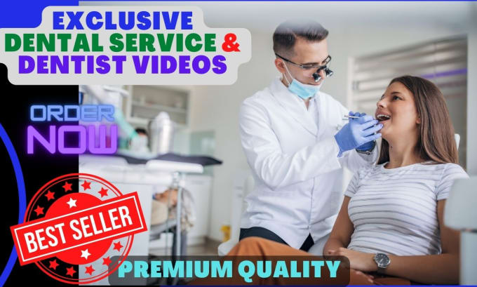 Gig Preview - Create dentist or dental service short ad videos