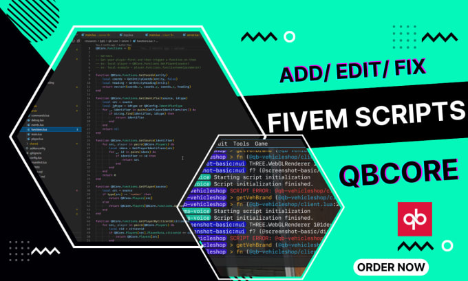 Gig Preview - Add, edit, optimize and fix qbcore based fivem scripts