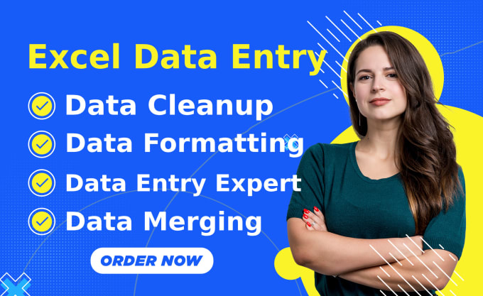 Gig Preview - Fastest excel data entry, data merge, data formatting and cleanup