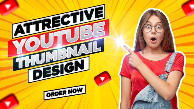 Gig Preview - Design attractive custom clickbait youtube thumbnails or cover banner