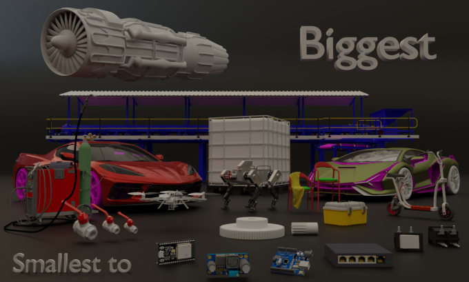 Gig Preview - 3d model any product or industrial object