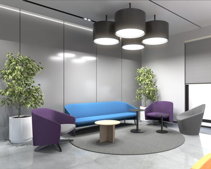 Gig Preview - Design your corporate office interior from 250 dollars