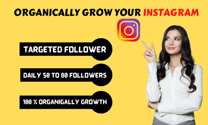 Gig Preview - Organically grow your instagram account with real follower