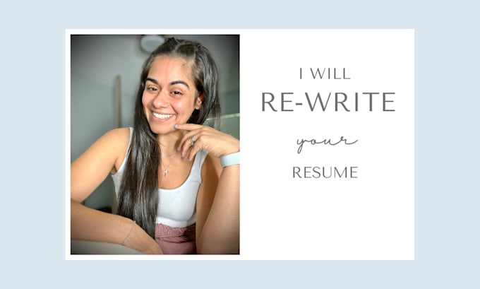 Gig Preview - Rewrite your resume for you