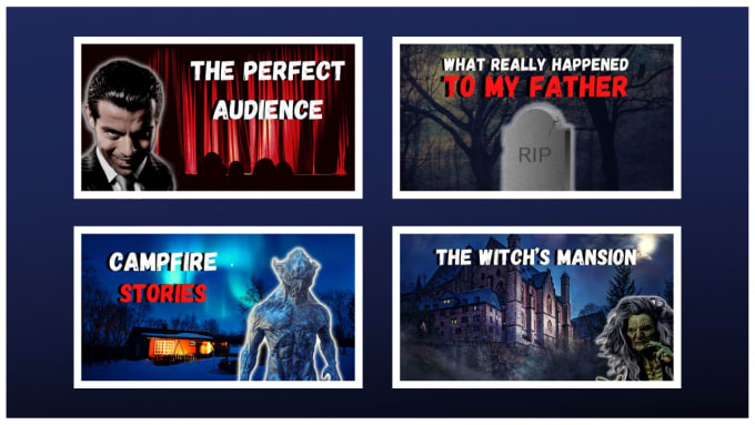 Gig Preview - Design your horror thumbnails