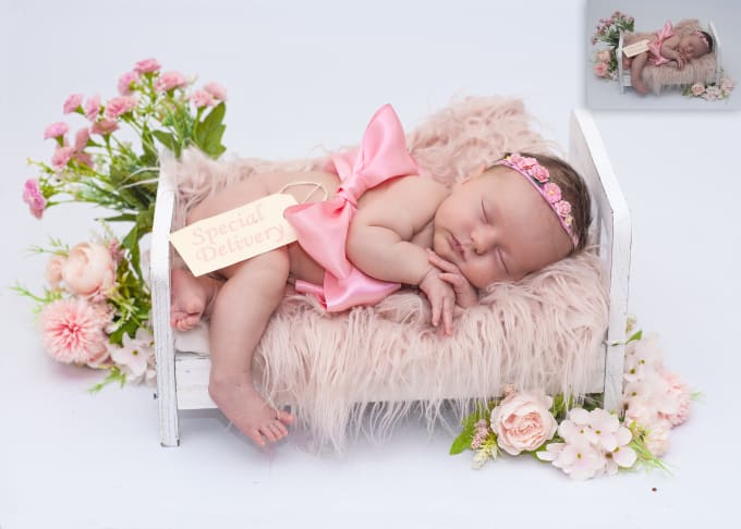 Gig Preview - Do newborn photography retouching and color correction with professional