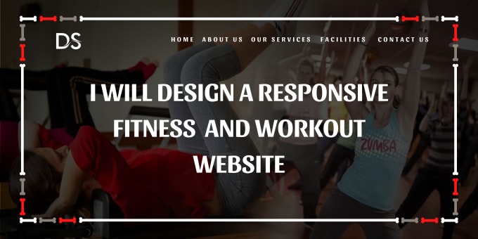 Gig Preview - Design fitness website, workout website, gym, yoga and design fitness website