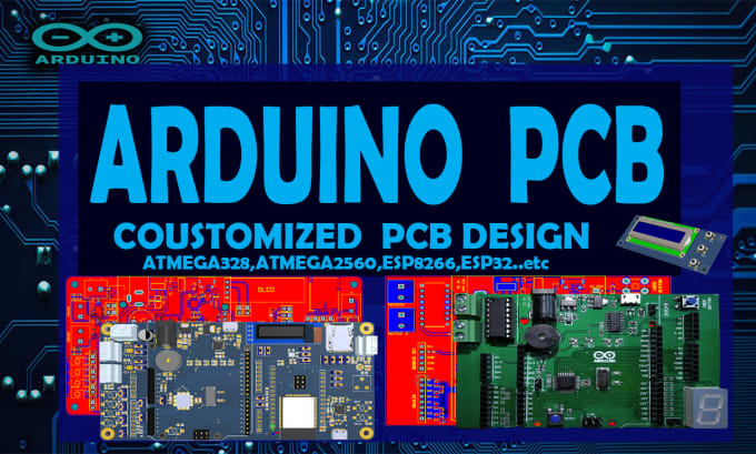 Gig Preview - Do atmega 328 custom made pcb for project avoid jumper wire ,arduino ide ,