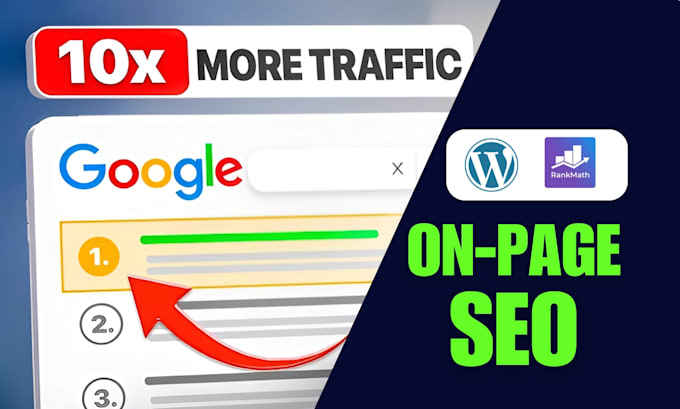 Gig Preview - Do SEO with rank math pro for organic traffic