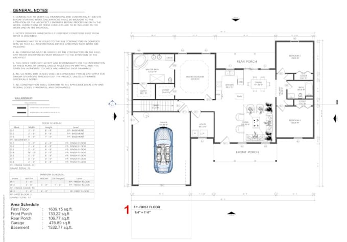 Gig Preview - Architectural 2d floor plan, 3d floor plan,house plan,convert pdf to autocad,dwg