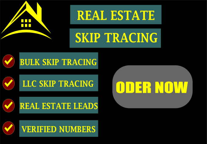 Gig Preview - Do real estate skip tracing and llc skip tracing in bulk