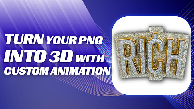 Gig Preview - Create custom 3d logo animation or spin 360