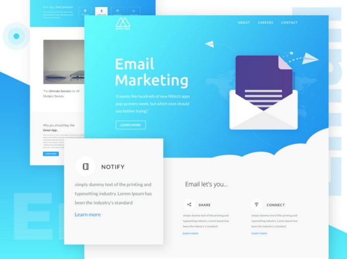 Gig Preview - Design and create responsive HTML email template