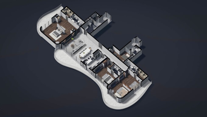 Gig Preview - Create high quality 3d floor plans