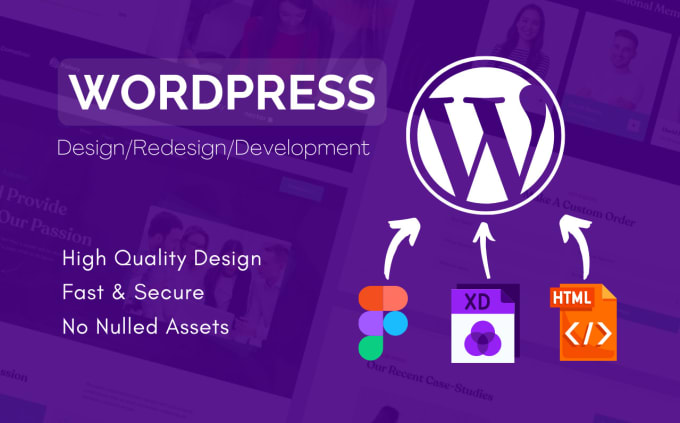 Gig Preview - Do wordpress design redesign and website development