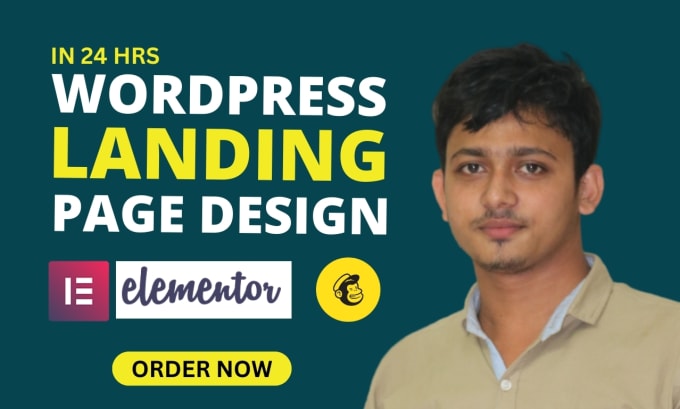 Gig Preview - Build wordpress landing page using elementor in 24 hrs