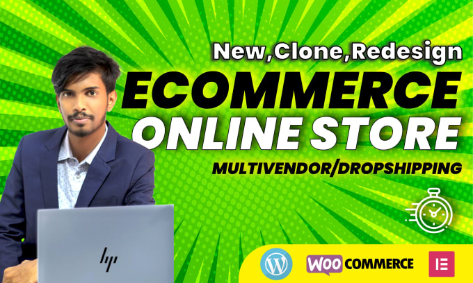 Gig Preview - Build or copy clone ecommerce website online store with woocommerce