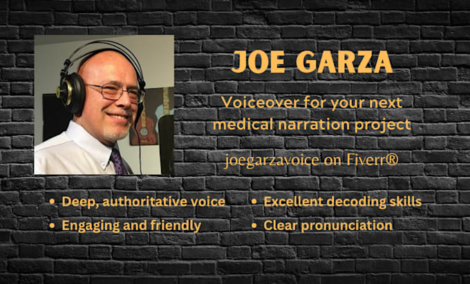 Gig Preview - Record a high quality voiceover for your next medical narration project