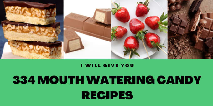 Gig Preview - Give you 334 mouth watering candy recipes