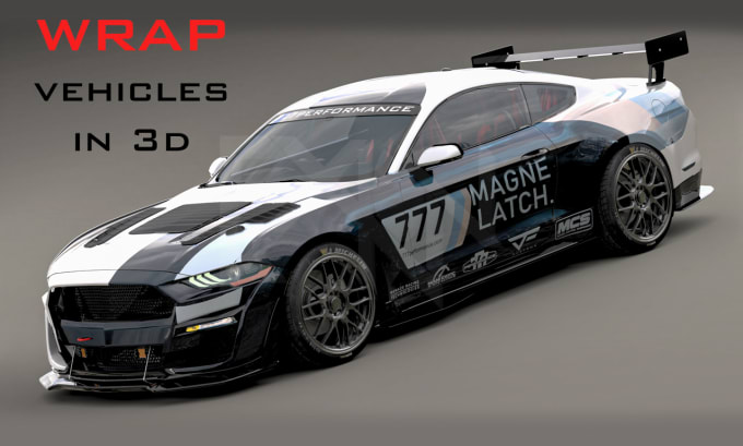 Gig Preview - Create your perfect car wrap and render it in 3d