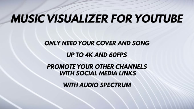 Gig Preview - Create a music visualizer or youtube video for your song