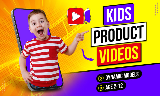 Gig Preview - Film a kids product video for you