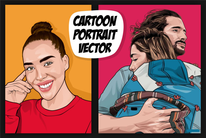 Gig Preview - Draw a cartoon portrait vector art exactly your photo