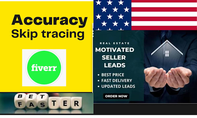 Gig Preview - Provide motivated seller leads with skiptracing