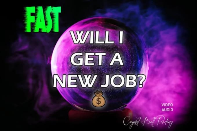 Gig Preview - Get a promotion or job video audio psychic reading