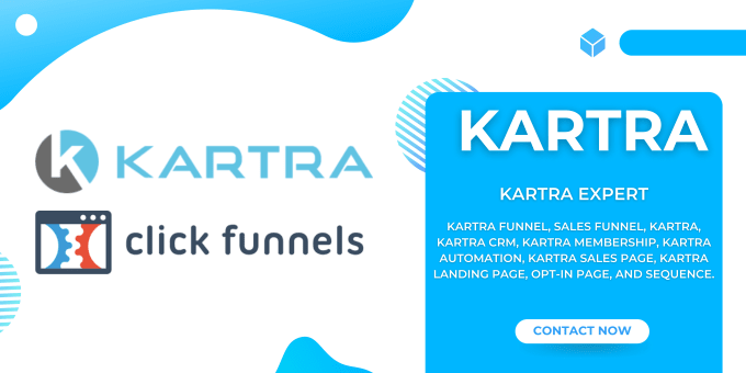 Gig Preview - Design kartra sales funnels and membership site