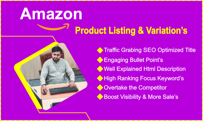 Gig Preview - Write amazon product listing description, SEO amazon listing optimization