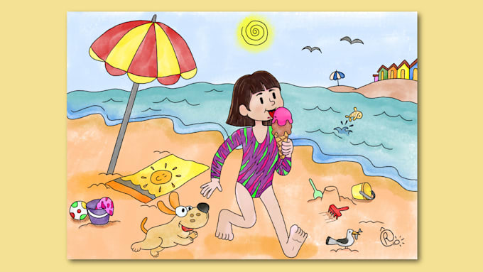 Gig Preview - Create magical digital childrens illustrations for your storybooks