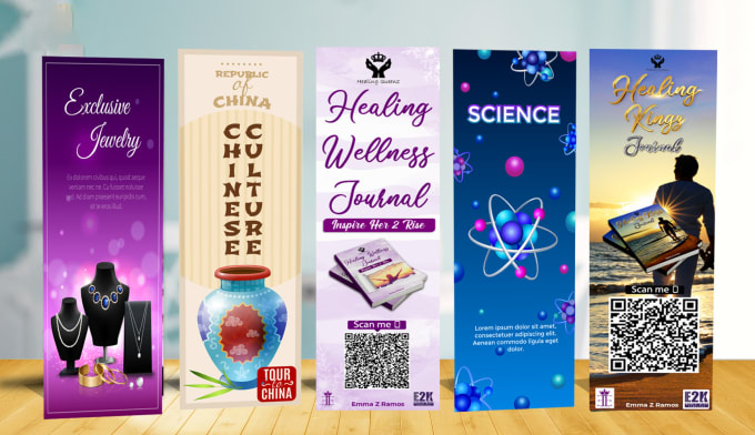 Gig Preview - Design an amazing bookmark for your business