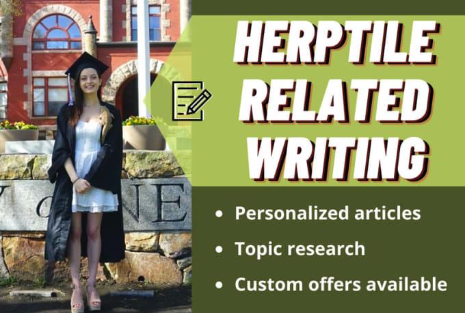 Gig Preview - Write herptile related content for any reptile or amphibian species