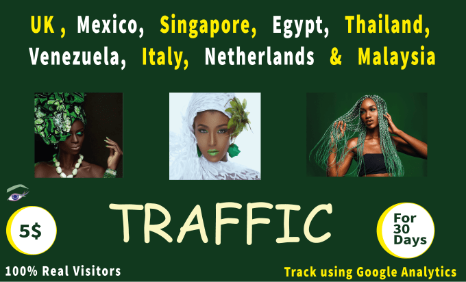 Gig Preview - Send UK italy singapore and thailand organic traffic