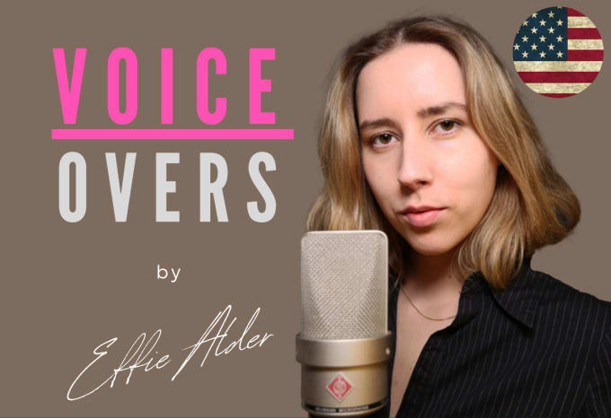 Gig Preview - Record a professional female english voice over for you