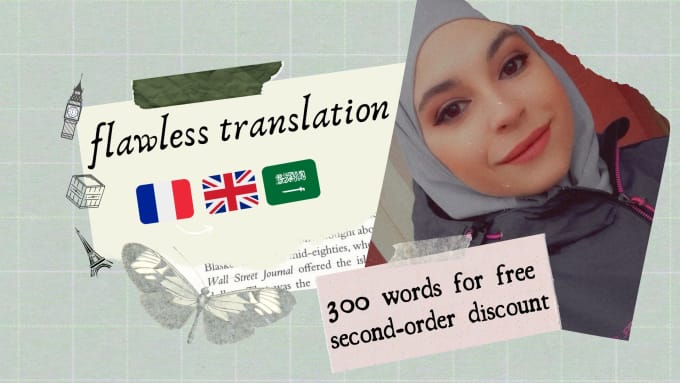 Gig Preview - Translate 3 languages english,french and arabic