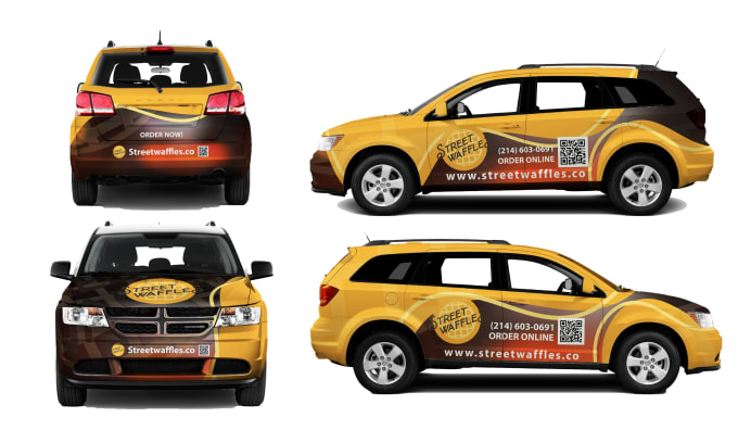 Gig Preview - Make branding car wrap, van wrap, and truck wrap design