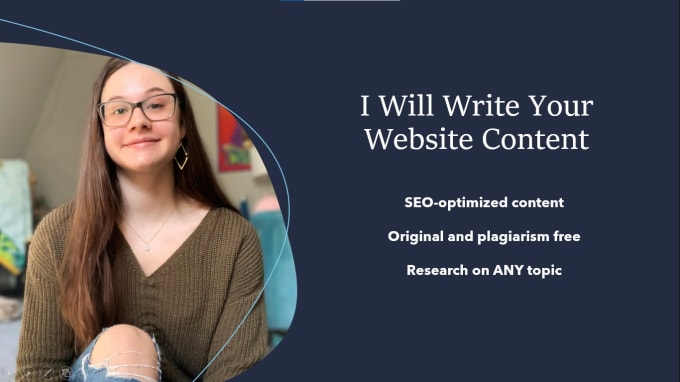 Gig Preview - Write your website content