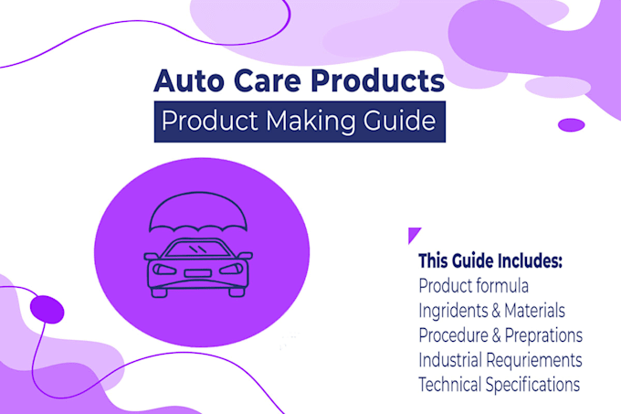 Gig Preview - Formulate the auto care products