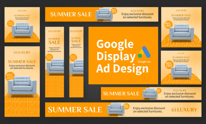 Gig Preview - Design clean and modern google display ads