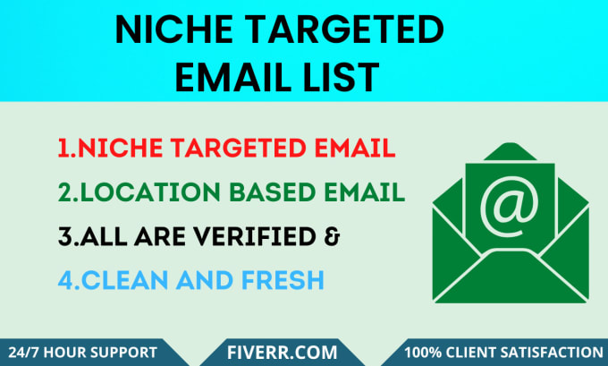 Gig Preview - Collect niche targeted active and verify email list for your business