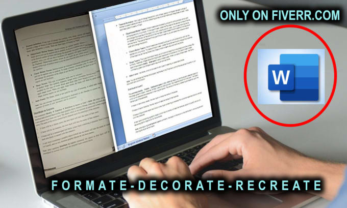 Gig Preview - Formate decorate recreate any file into word documents